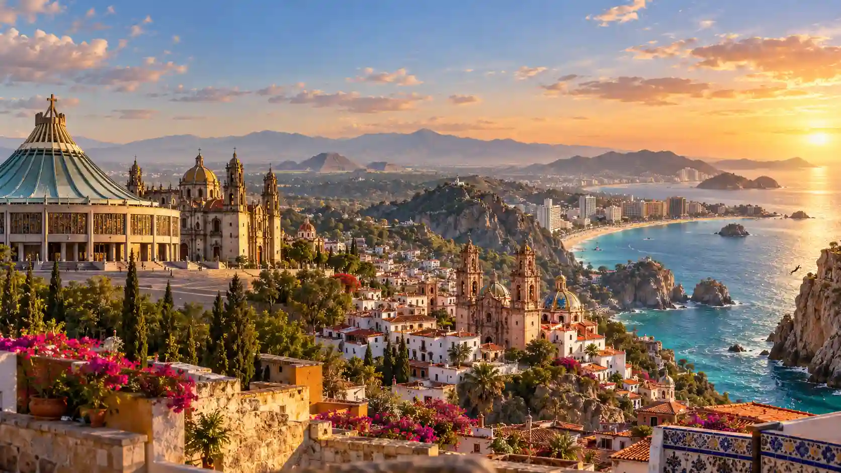 México Clássico — Guadalupe, Puebla, Taxco e Acapulco
